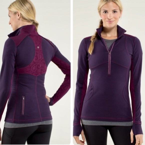 Lululemon Star Stunner Hyper Purple Lace Pullover - Picture 5 of 9